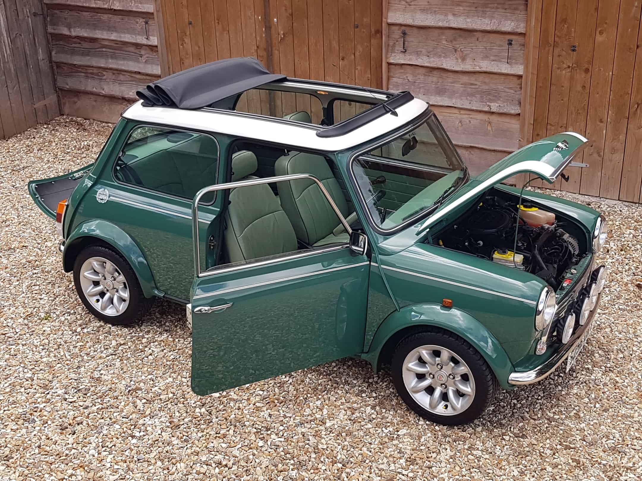 ** NOW SOLD ** 1998 Rover Mini Cooper Sport In Rare Almond Green On Just 13850 Miles In 24 Years