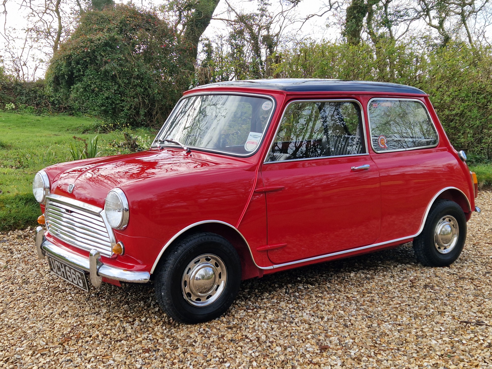 ** NOW SOLD ** 1968 Austin Mini Cooper Mk 2 998 cc In Factory Tartan Red.
