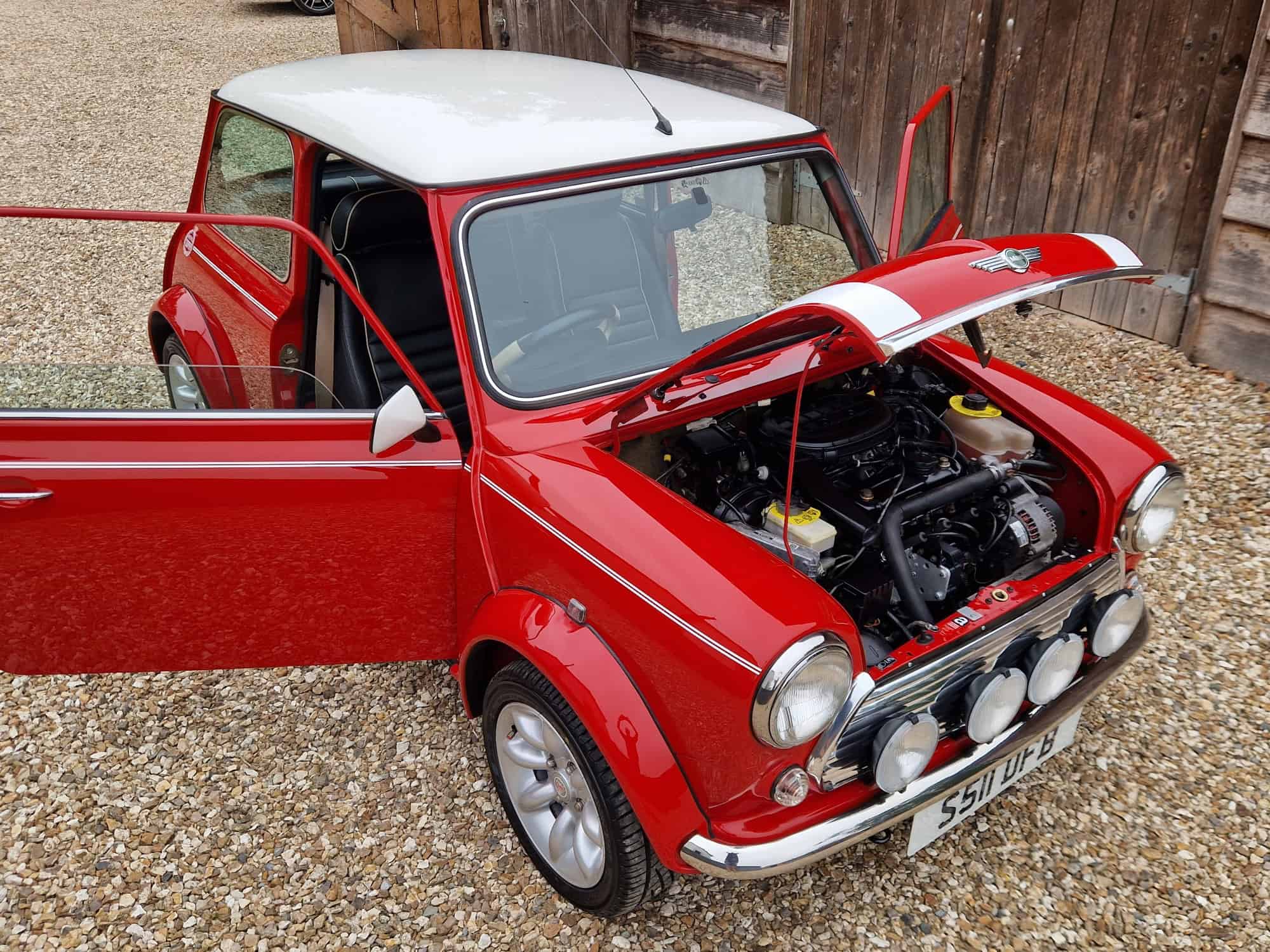 ** NOW SOLD ** 1998 Rover Mini Cooper Sport In Classic Red And White On Just 24100 Miles From New!!