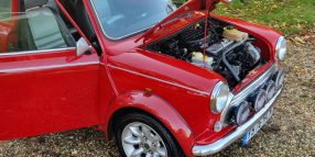 2001 Y Rover Mini Cooper Sport In Solar Red and Silver.
